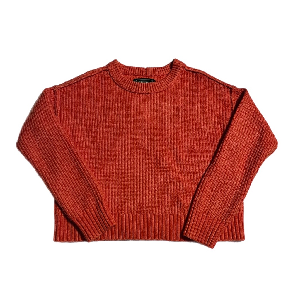 American Eagle Outfitters orange wool blendCrew Neck Sweater